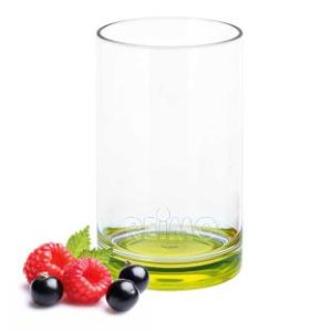 Gimex Trinkglas aus SAN, Boden lime green, 250ml