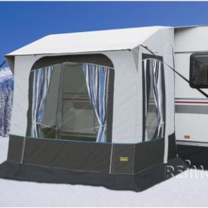 Wintervorzelt Cortina 2 f. Caravans,Stahlgest�nge,B220xT180xH235/255cm