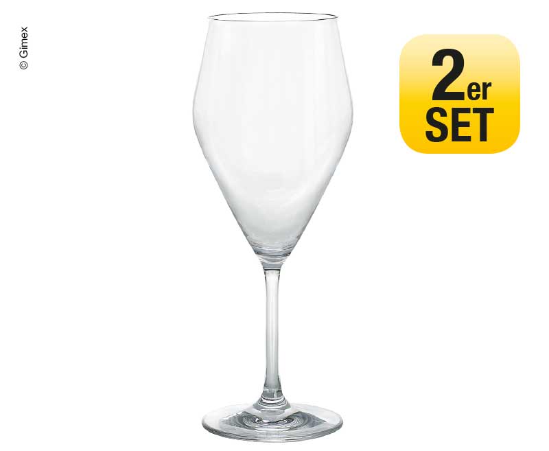 Weinglas 2er Set Gimex, Ø6,8/7,6cm H21,2cm