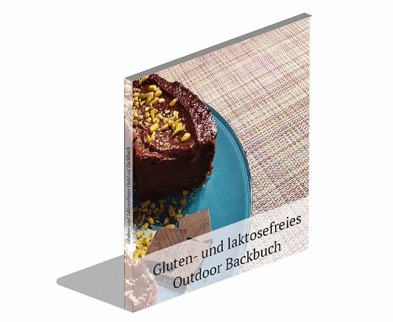Gluten- und laktosefreies Outdoor Backbuch, 18 x 20 cm